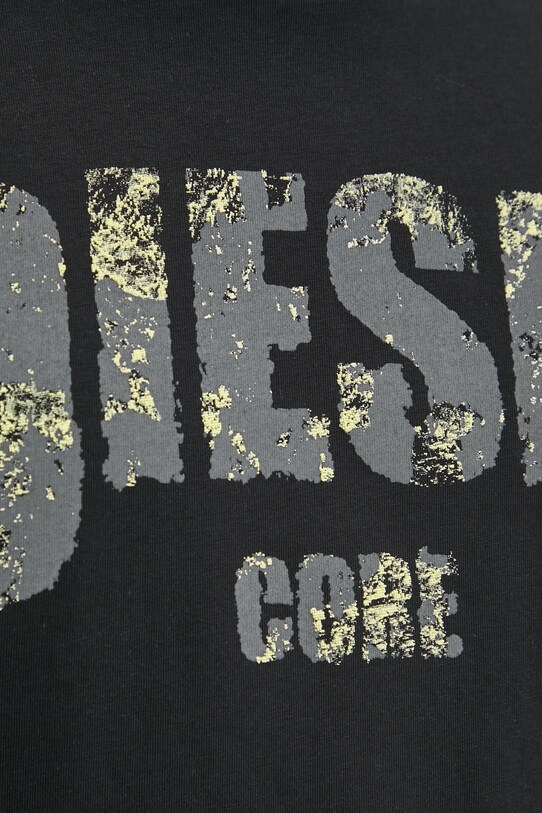 Diesel tricou T-ADJUST-R25 T-SHIRT A17268.0PLAT negru