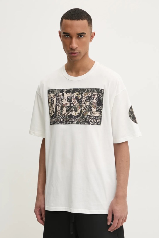 Tričko Diesel T-BOXT-R22 T-SHIRT relaxed béžová A17613.0AGRI