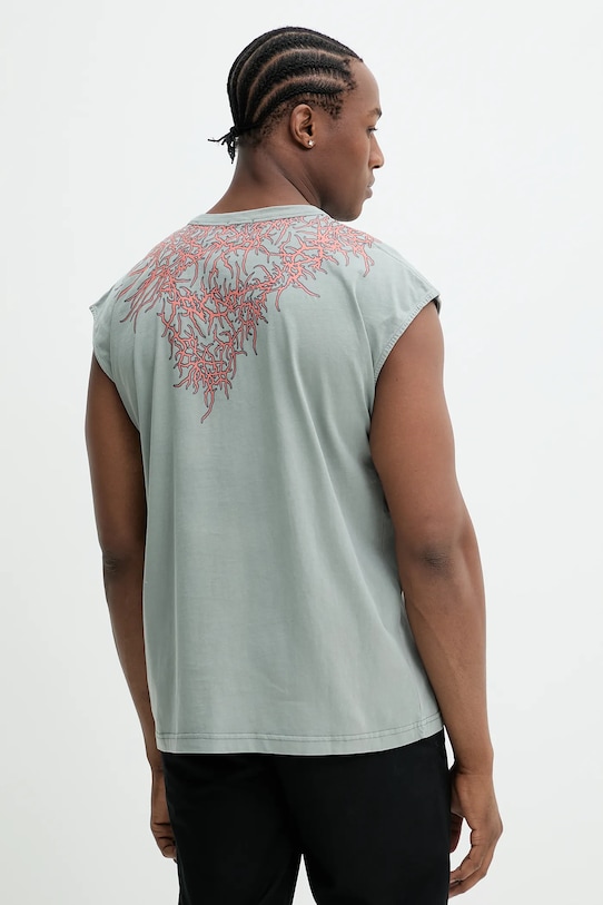 Oblečení Bavlněné tričko Diesel T-BOXT-SL-R1 TANK TOP A17640.0SLBT šedá