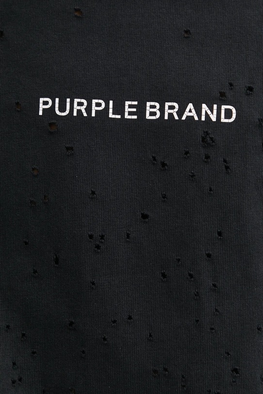 Pamučna majica PURPLE BRAND HWT JERSEY SS TEE P117.HBBT125 crna