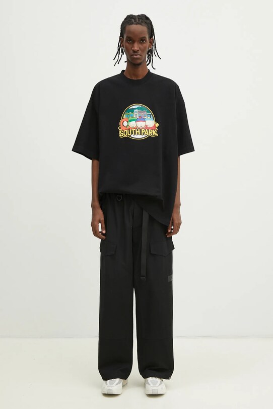 Bavlnené tričko VETEMENTS Southpark Oversized UA66TR610B čierna