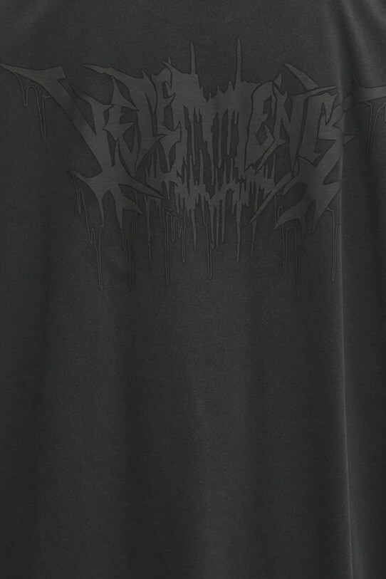 VETEMENTS cotton t-shirt Drip Metal Oversized UA66TR660B black