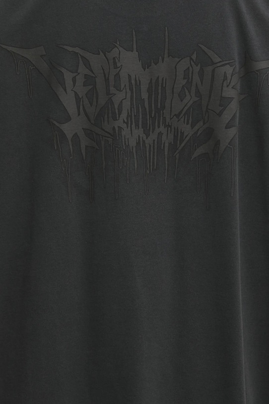 VETEMENTS t-shirt in cotone Drip Metal Oversized UA66TR660B nero