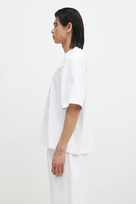 Bavlněné tričko VETEMENTS Vet Cropped Cropped Boxy UA66TR685W bílá SS25