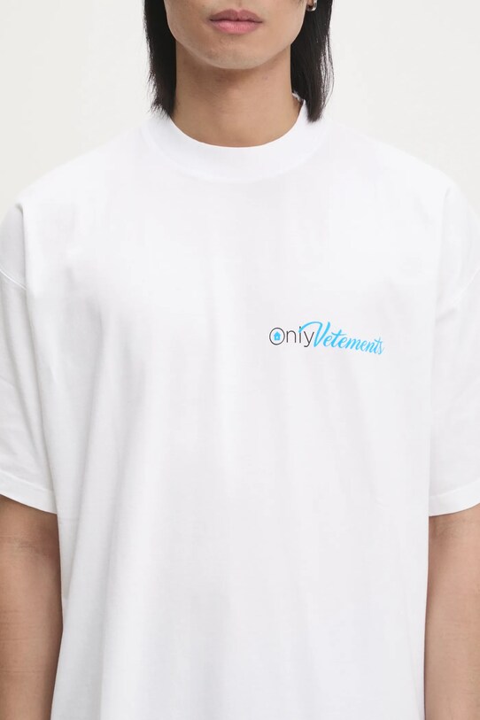 VETEMENTS t-shirt bawełniany Only Vetements Regular biały UA66TR755W