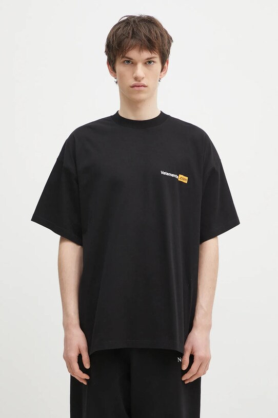 Clothing VETEMENTS cotton t-shirt Vetements.Com Regular UA66TR750B black