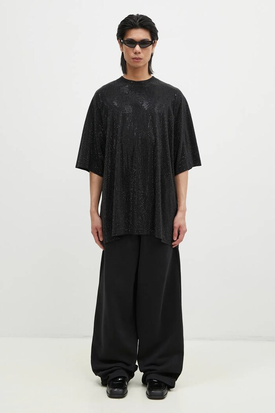 VETEMENTS cotton t-shirt Iced-Out Oversized UA66TR900B black