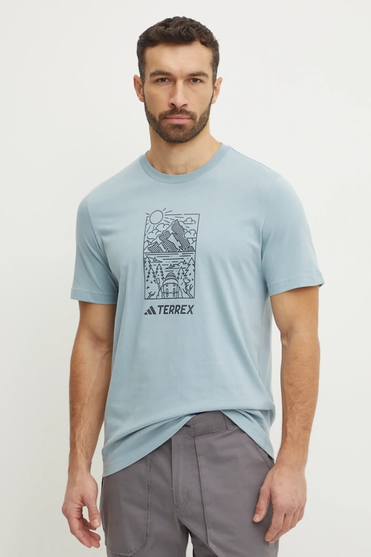 adidas TERREX t-shirt Wild niebieski JN4265