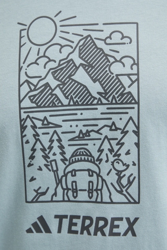 adidas TERREX t-shirt Wild JN4265 niebieski