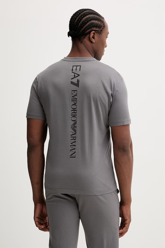 Oblačila Bombažna kratka majica EA7 Emporio Armani AF10375.7M000567 siva