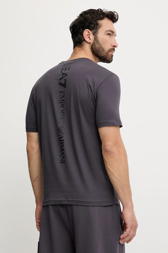 Oblečení Bavlněné tričko EA7 Emporio Armani AF10375.7M000567 šedá