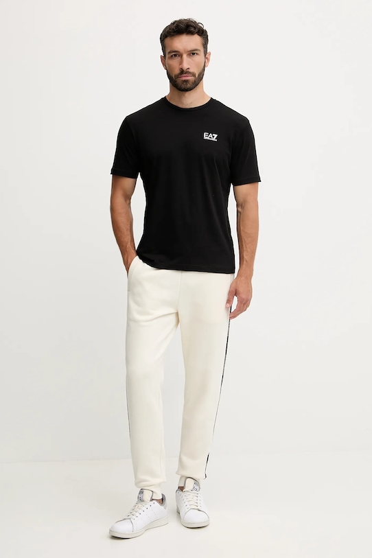 EA7 Emporio Armani t-shirt bawełniany AF10375.7M000567 czarny AW25