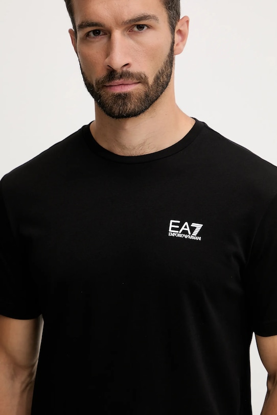 EA7 Emporio Armani t-shirt bawełniany czarny AF10375.7M000567