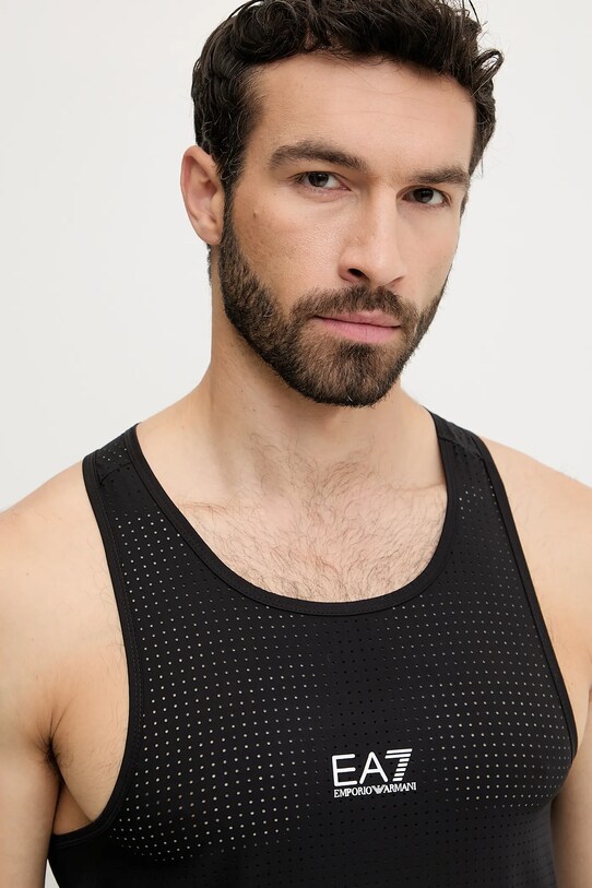 EA7 Emporio Armani tricou de antrenament negru AF13911.7M000298