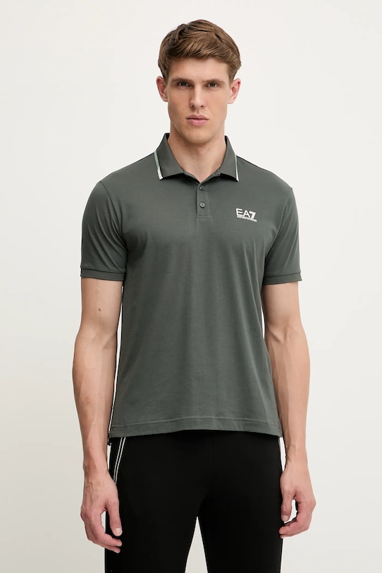 EA7 Emporio Armani polo bawełniane bawełna zielony AF10375.7M000277