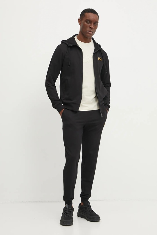 Хлопковая футболка EA7 Emporio Armani AF10375.7M000224 бежевый SS25