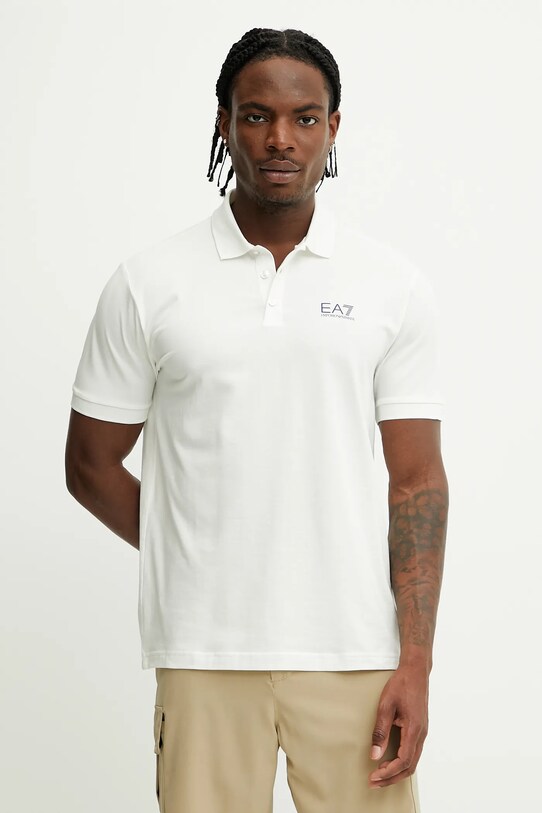 EA7 Emporio Armani polo regular beżowy AF10373.7M000182