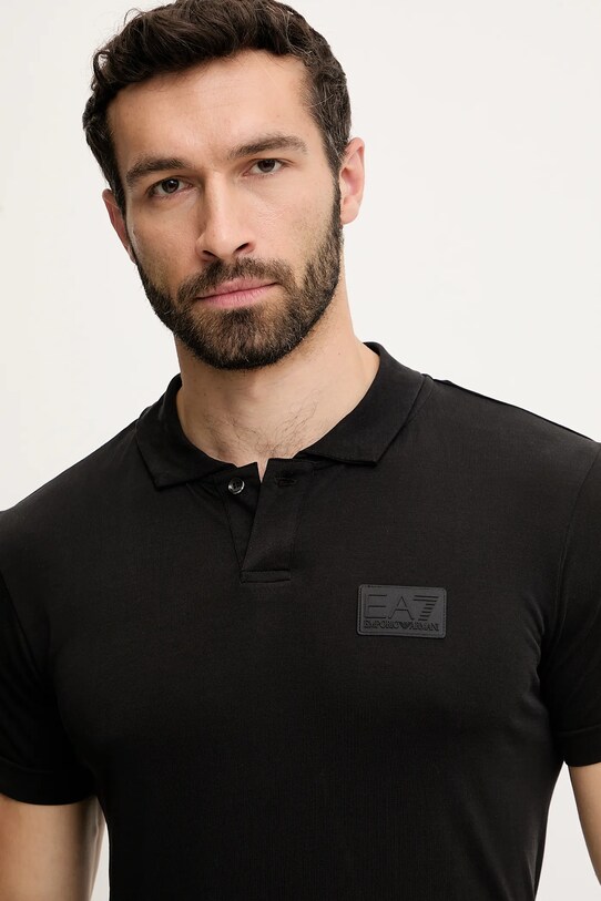 EA7 Emporio Armani tricou polo negru AF13863.7M000091