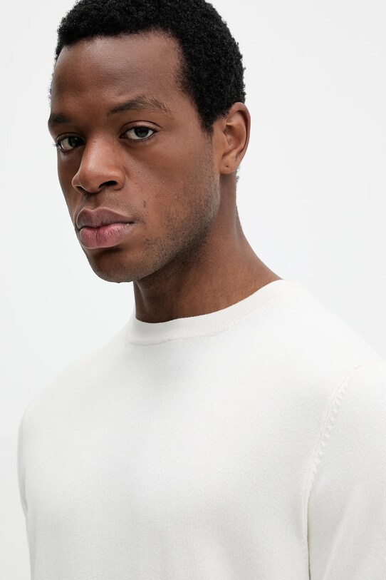 Lindbergh t-shirt beige 30.800172.SALT.WHITE