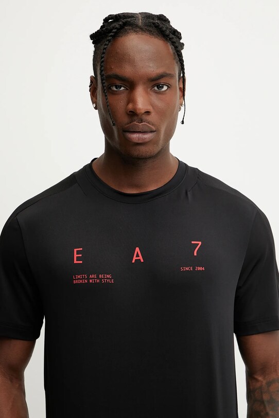 EA7 Emporio Armani tricou de antrenament negru AF13802.7M000110