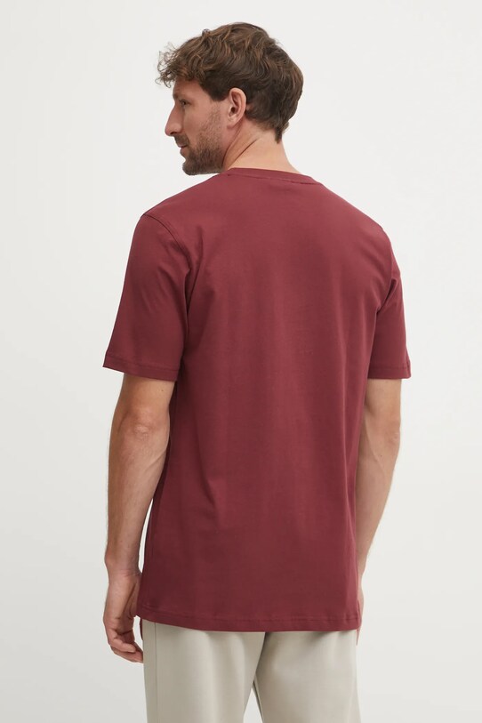 Odzież adidas Originals t-shirt bawełniany Trefoil JC9992 bordowy