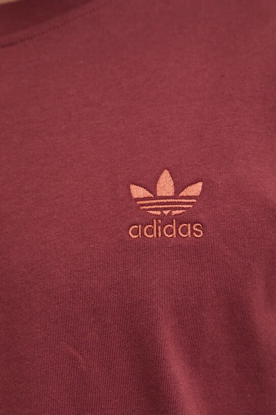 adidas Originals t-shirt bawełniany Trefoil JC9992 bordowy