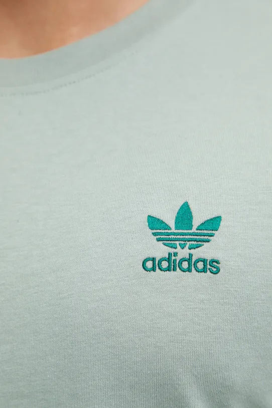 adidas Originals t-shirt bawełniany Trefoil JC9993 zielony