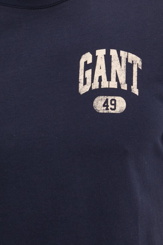 Хлопковая футболка Gant 2003292 тёмно-синий