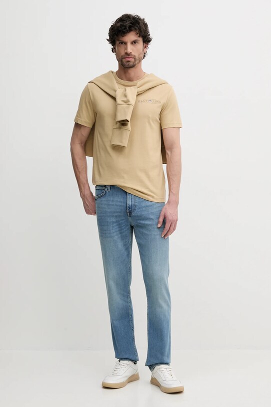 Gant pamut póló 2044017 zöld SS25