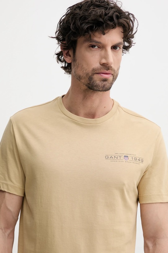 Gant tricou din bumbac verde 2044017