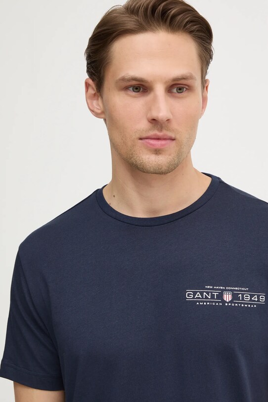 Gant tricou din bumbac bleumarin 2044017