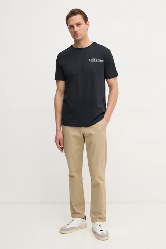 Gant tricou din bumbac 2044017 negru SS25