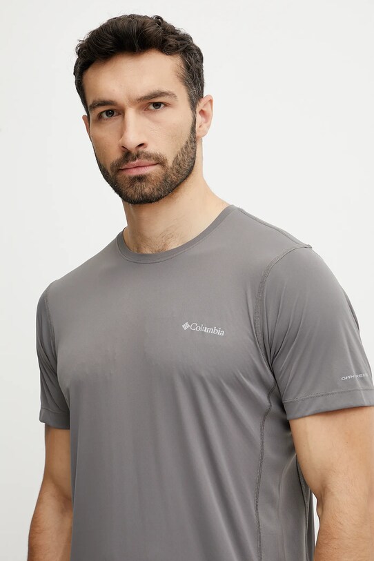 Abbigliamento Columbia maglietta da sport Zero Rules 2118501 grigio