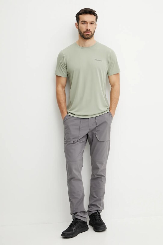Αθλητικό μπλουζάκι Columbia Zero Rules 2118501 πράσινο SS25