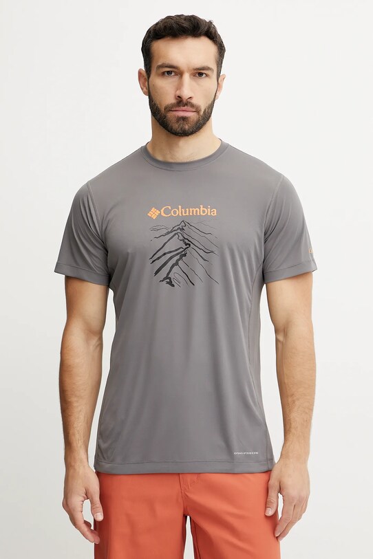 Columbia tricou sport Zero Rules print gri 2118541