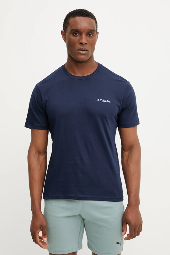Columbia tricou din bumbac North Cascades 1834041. bleumarin SS25