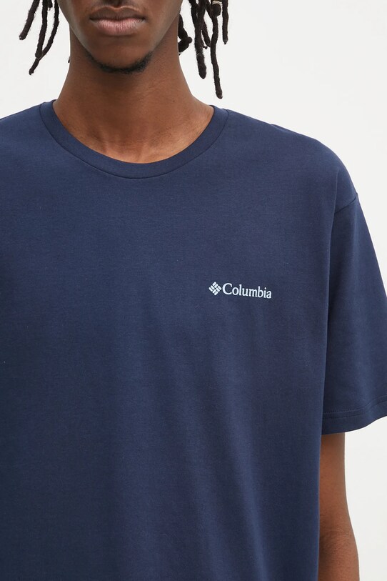 Памучна тениска Columbia North Cascades тъмносин 1834041.