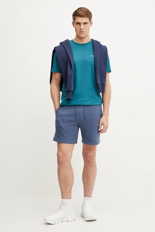 Памучна тениска Columbia North Cascades 1834041. тюркоазен SS25