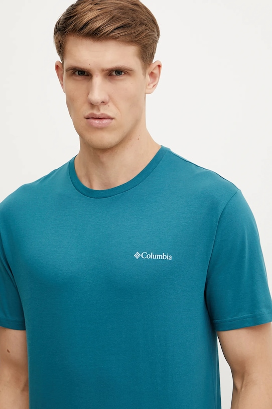 Columbia tricou din bumbac North Cascades turcoaz 1834041.