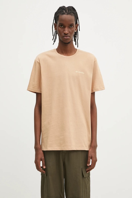 Дрехи Памучна тениска Columbia North Cascades 1834041. кафяв