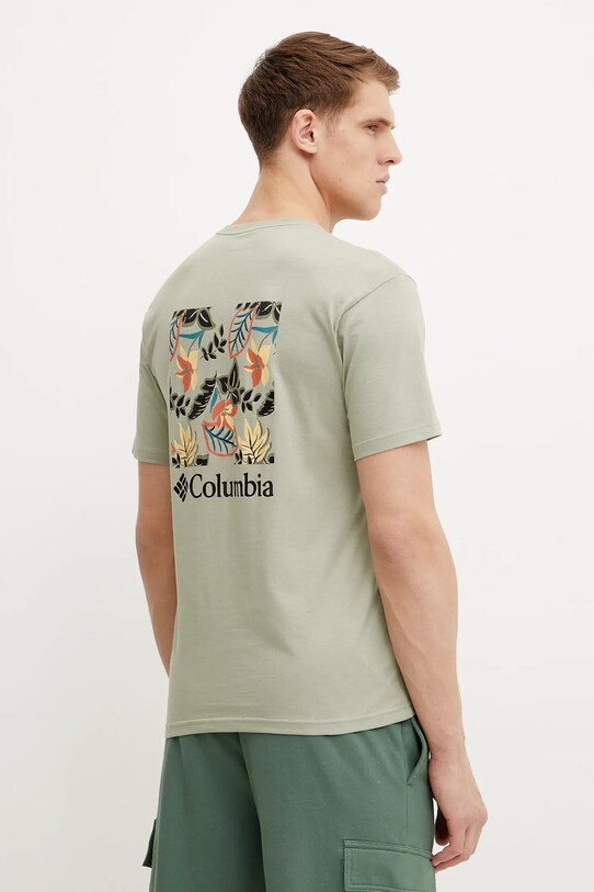 Дрехи Памучна тениска Columbia North Cascades 1834041. зелен