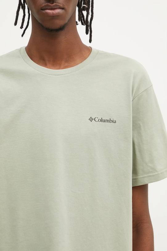 Bavlněné tričko Columbia North Cascades zelená 1834041.