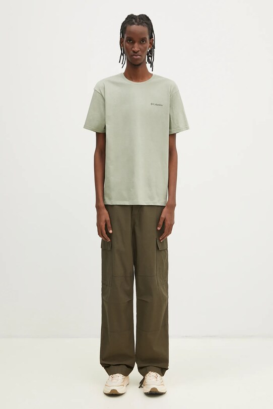 Columbia cotton t-shirt North Cascades 1834041. green