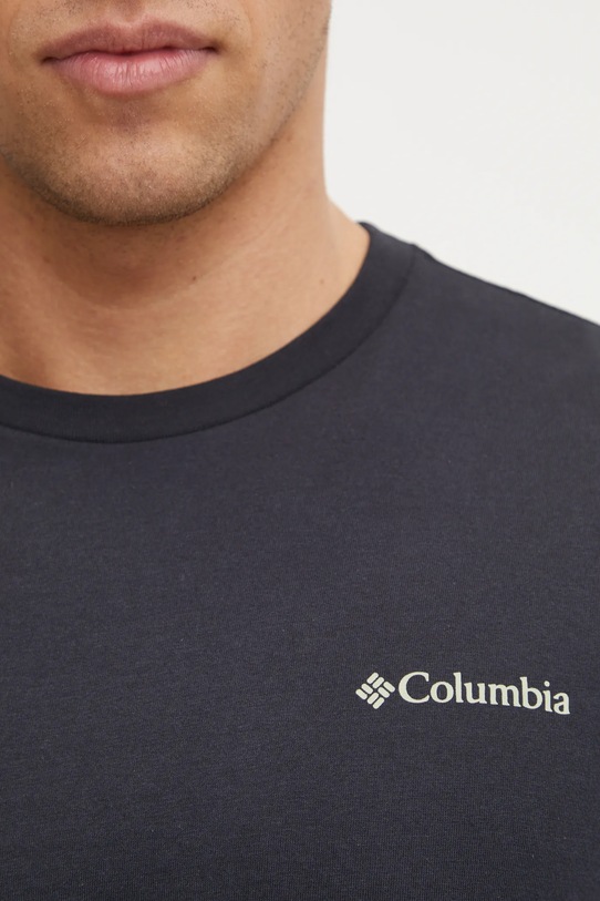 Columbia t-shirt bawełniany North Cascades 1834041. czarny