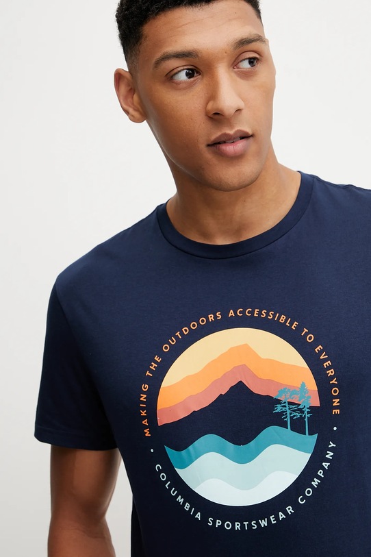 Columbia tricou din bumbac Path Lake bleumarin 1934814.