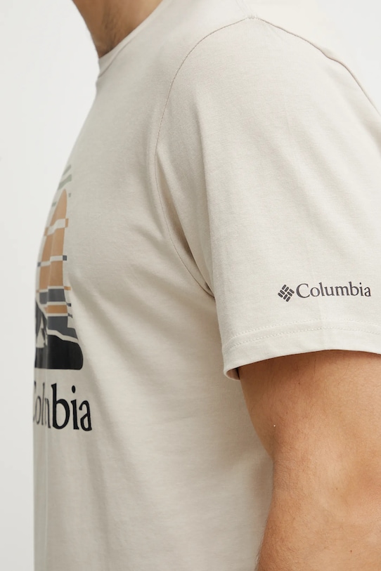 Columbia tricou din bumbac Path Lake bej 1934814.