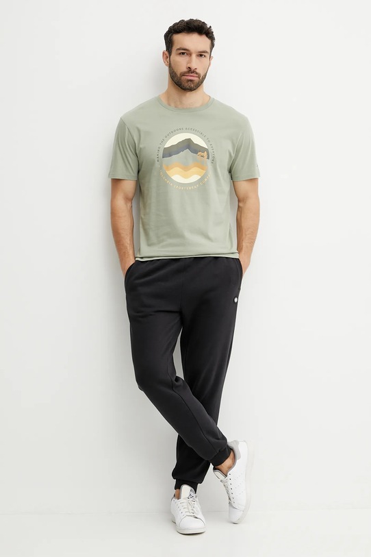Columbia tricou din bumbac Path Lake 1934814. verde SS25