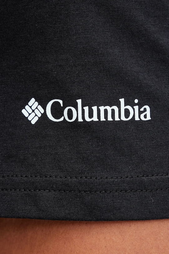 Columbia pamut póló Path Lake 1934814. fekete