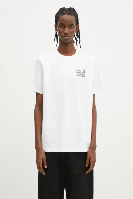 Columbia cotton t-shirt Explorers Canyon cotton white 2036451.