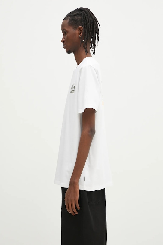 Columbia cotton t-shirt Explorers Canyon 2036451. white AW25